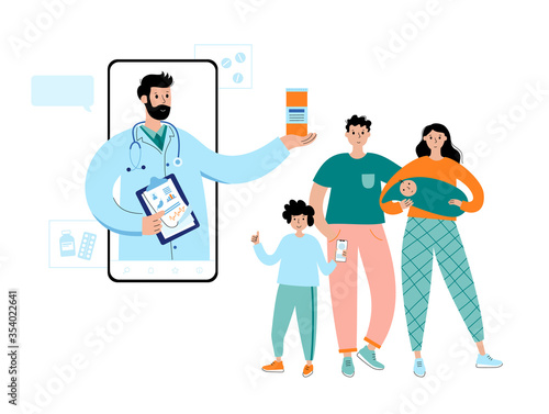 Online clinic and doctor concept © pikovit