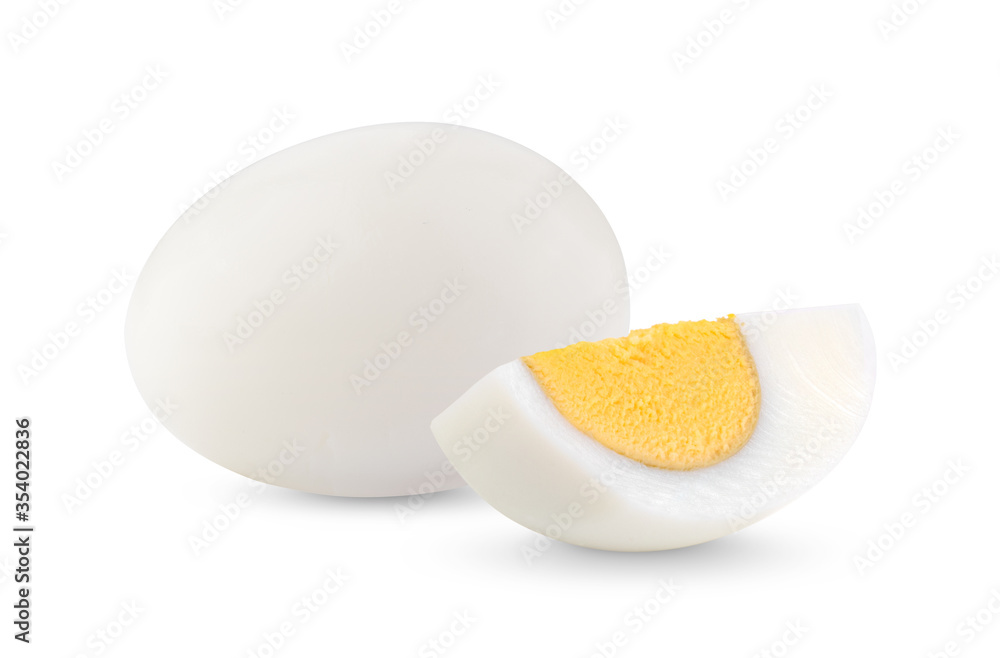 boiled egg on white background full depth of field boiled egg on white background full depth of field