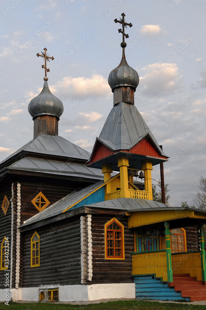 St. Sergius of Radonezh church. Sergeevka, Partizansky district, Primorsky Krai, Far East, Russia.