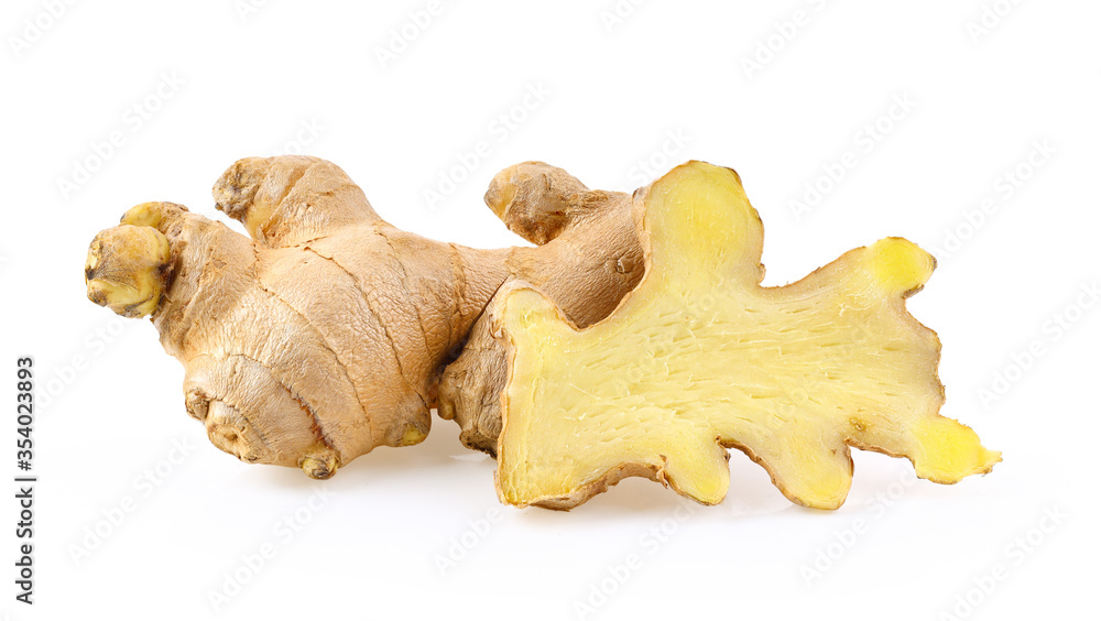 ginger on white background. depth of field ginger on white background. depth of field