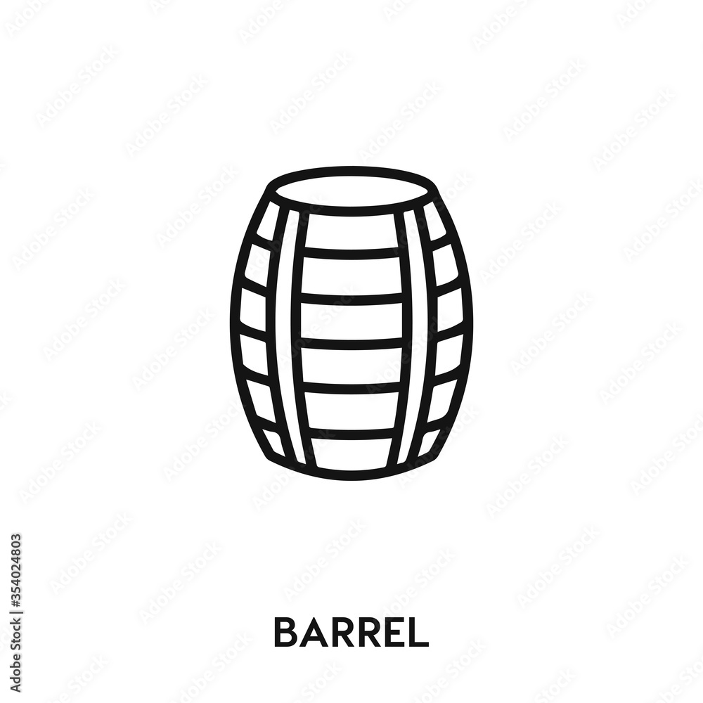 barrel icon vector. barrel sign symbol. barrel icon vector. barrel sign symbol.