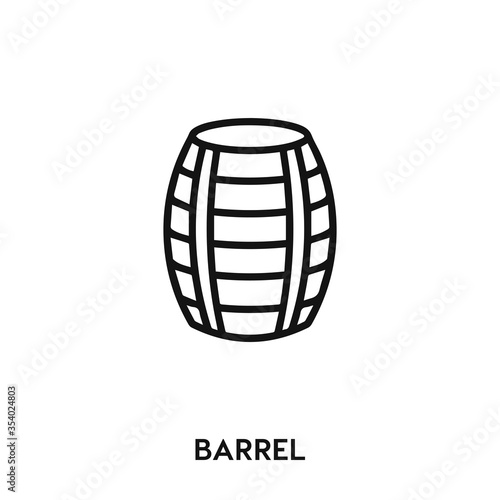 barrel icon vector. barrel sign symbol.