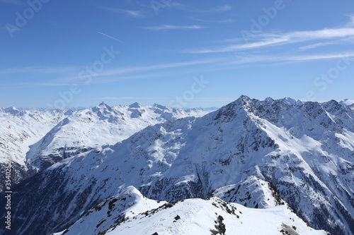Snow and winter in alps nice panorama and cold landscape © lumberman71