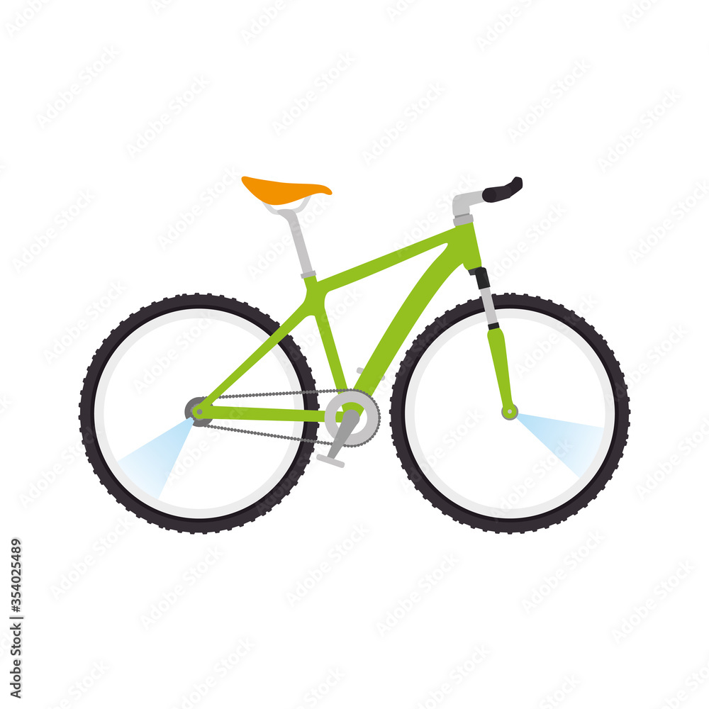 hardtail mountain bike on white background vector illustration design