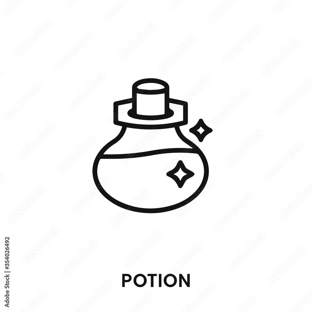 Obraz premium potion icon vector. potion sign symbol.
