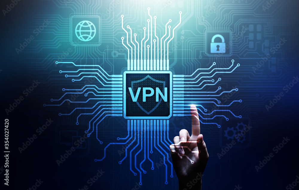 VPN virtual private network internet access security ssl proxy anonymizer technology concept button on virtual screen. VPN virtual private network internet access security ssl proxy anonymizer technology concept button on virtual screen.