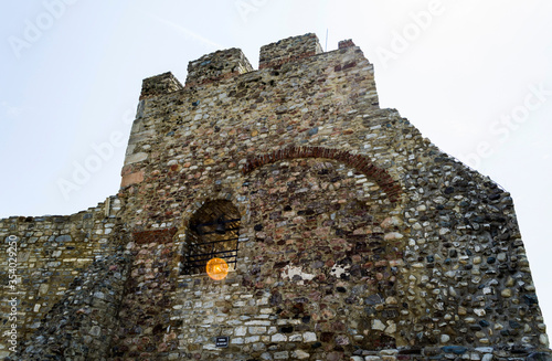 Neamt fortress. Medieval citadel. Neamt citadel. Targu Neamt, Romania. photo