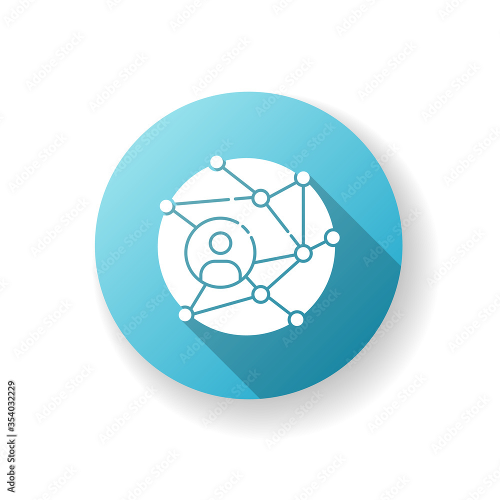 Networking blue flat design long shadow glyph icon. Global communication. Public relation strategy. Worldwide connection. Internet information in cyberspace. Silhouette RGB color illustration Networking blue flat design long shadow glyph icon. Global communication. Public relation strategy. Worldwide connection. Internet information in cyberspace. Silhouette RGB color illustration