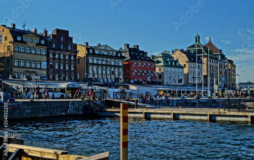 Photography harbour stockholm city