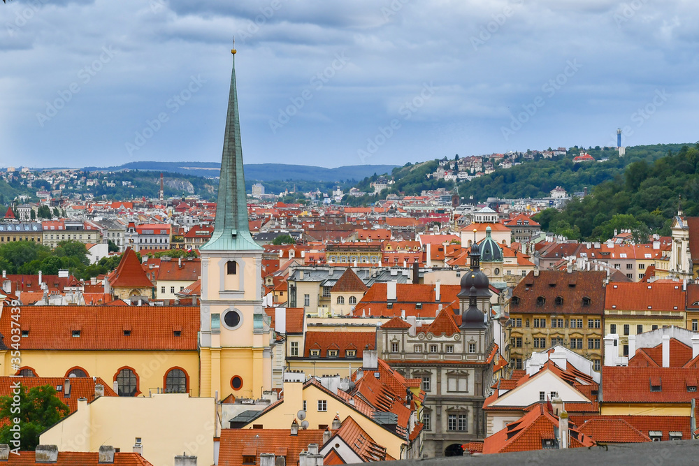 View of the old town of Prague