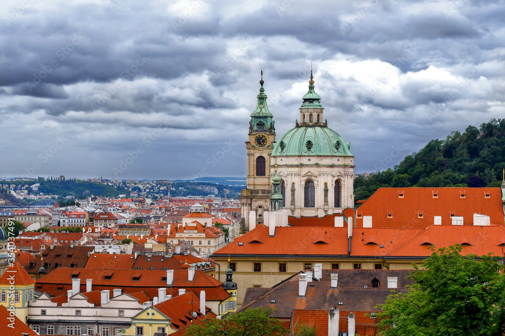 View of the old town of Prague.