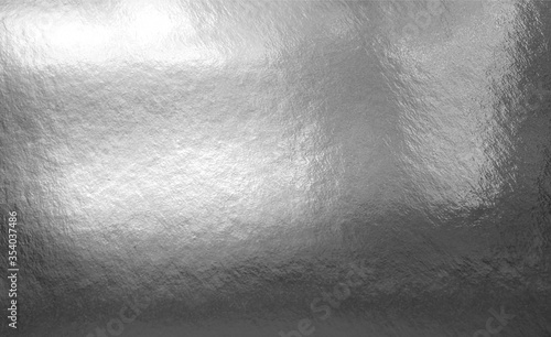 Silver foil texture background with shadows and highlights