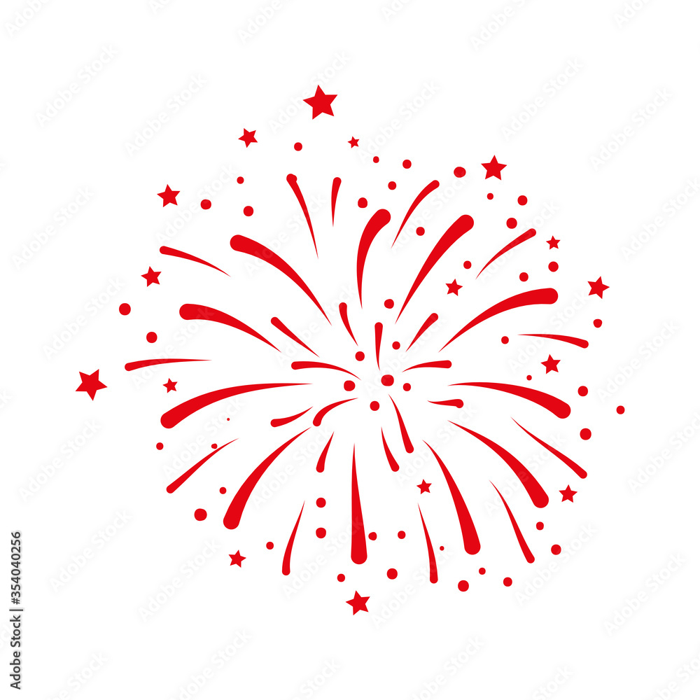 firework explosion icon on white background vector illustration design firework explosion icon on white background vector illustration design