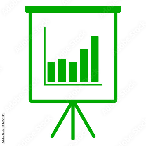Diagramm und Flipchart