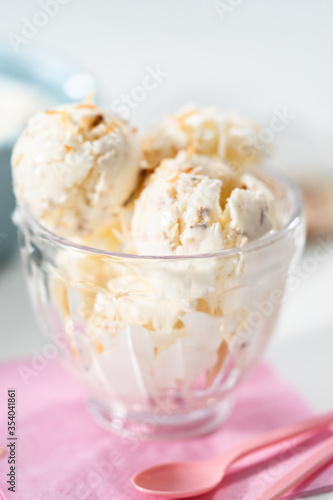 Coconut ice cream