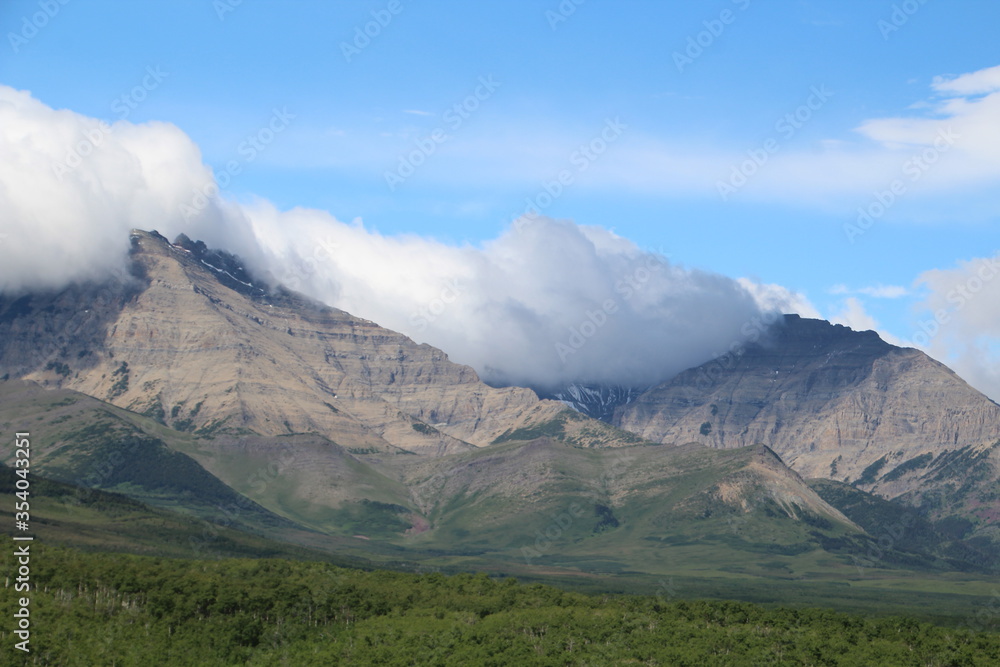 Clouds Over The Mountains, Waterton Lakes National Park, Alberta Clouds Over The Mountains, Waterton Lakes National Park, Alberta