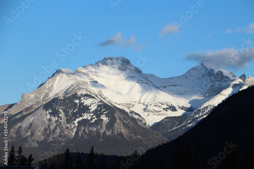 Snowy Mountain Tops, Banff National Park, Alberta