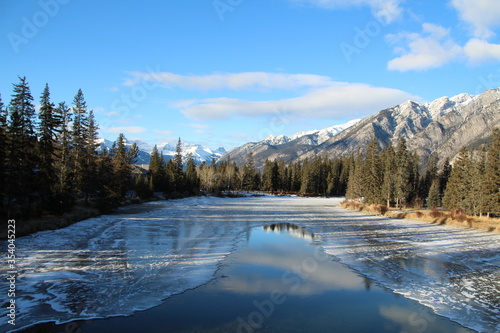 Winter On The Bow, Banff National Park, Alberta