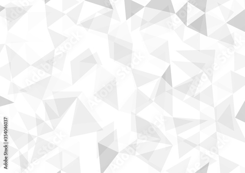 Polygon abstract white gray background.Vector mosaic wallpaper texture.