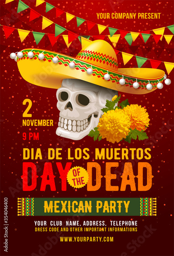 Day Of The Dead Or Dia De Los Muertos Celebration Party