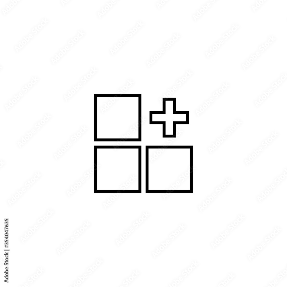 Collect, add icon. White icon eps ten Collect, add icon. White icon eps ten