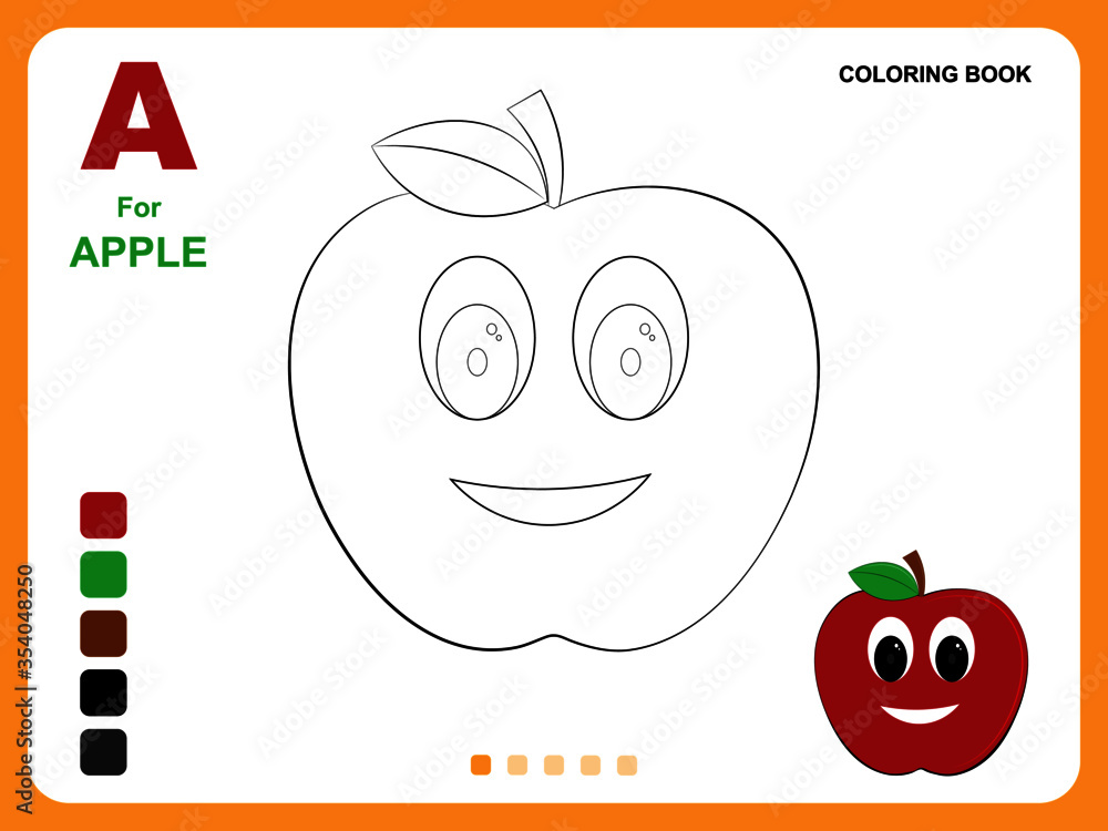 Apple drawing | School coloring pages, Math pages, Hd wallpapers for pc