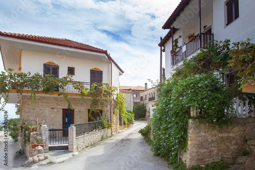 Greece. Narrow streets in t...