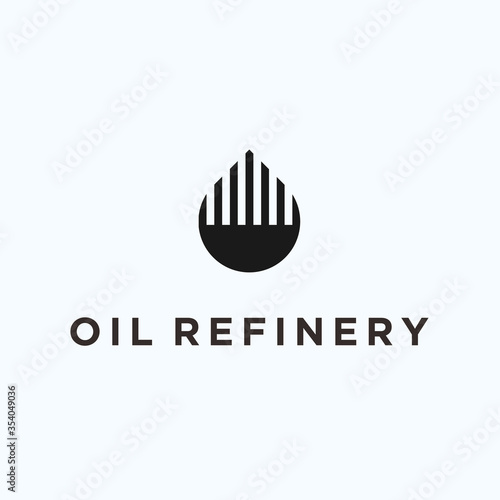 refinery logo. gas logo