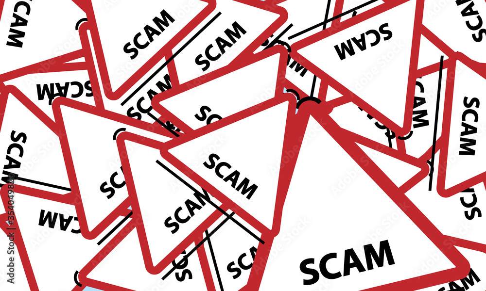 scam warning sign graphic for spam scam warning sign graphic for spam