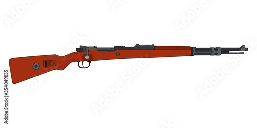German bolt action rifle. The weapon of the Second World War.