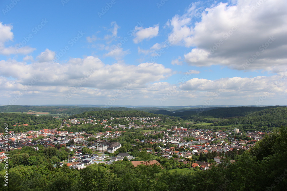 Panoramablick auf Bad Driburg