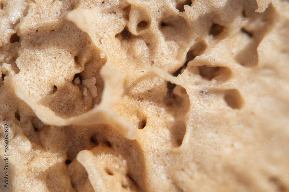 Close-up of cooked dough in soft focus Close-up of cooked dough in soft focus