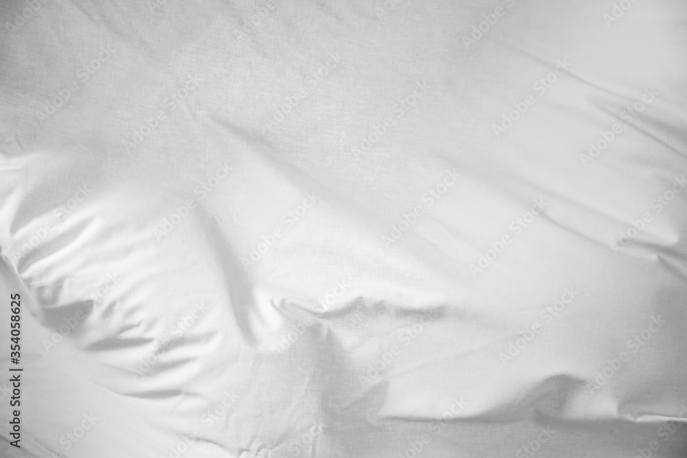Obraz premium Fabric white background, textile abstract pattern, canvas.