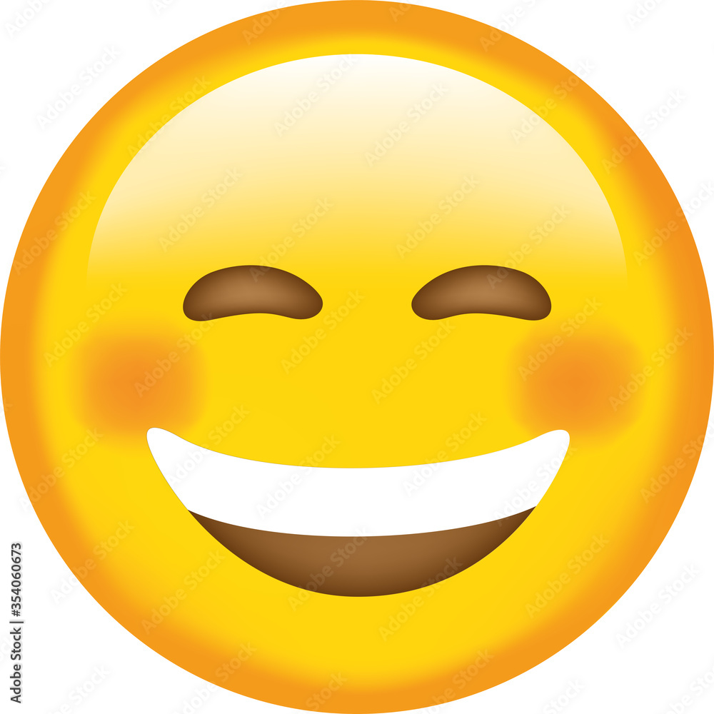 Vector emoji. Smiling face. Smile vector emoji. Happy emoticon. Cute emoticon isolated on white background. Vector emoji. Smiling face. Smile vector emoji. Happy emoticon. Cute emoticon isolated on white background.