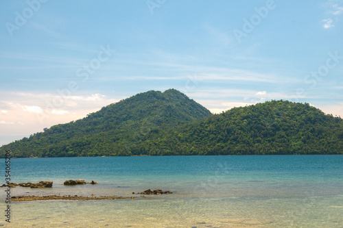 The Tropical Beach with Beautiful Sky 