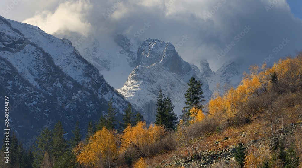 Autumn in mountains