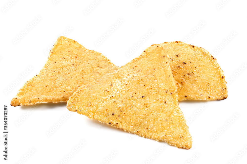 tortilla or nachos chips isolated on white background. corn tortilla or nachos chips isolated on white background. Crunchy tortilla or nachos chips isolated on white background tortilla or nachos chips isolated on white background. corn tortilla or nachos chips isolated on white background. Crunchy tortilla or nachos chips isolated on white background