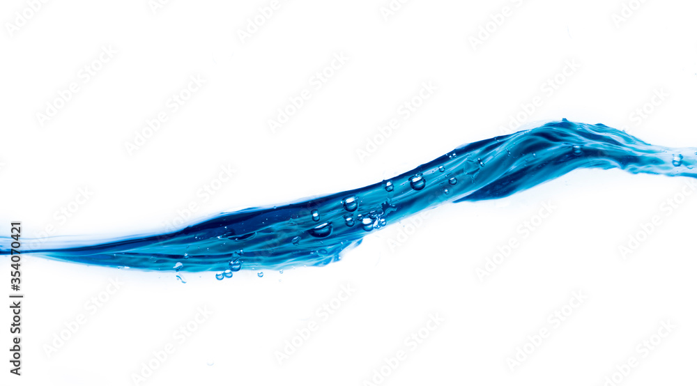 Water splashing bubbles separately on a white background Water splashing bubbles separately on a white background