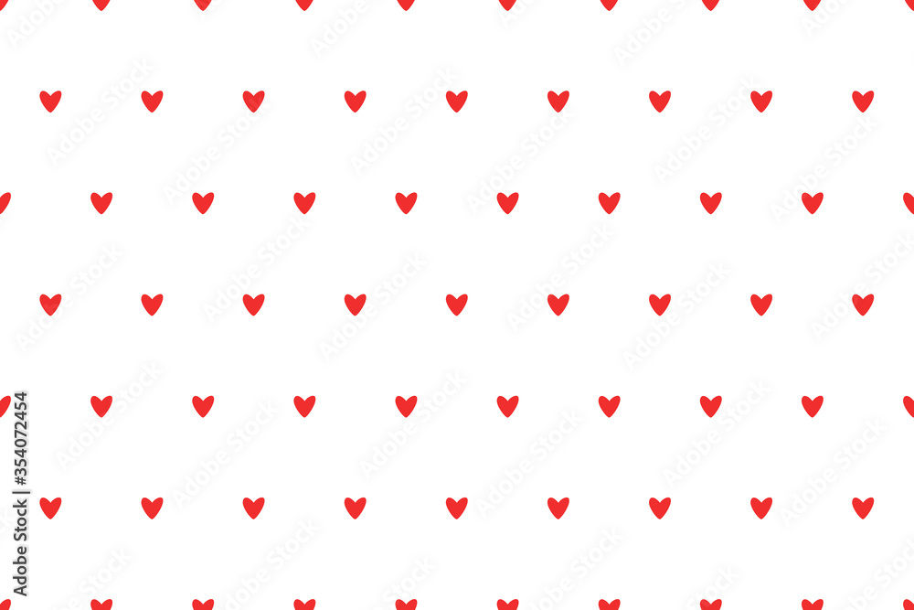 Vector seamless pattern with cute little hearts. Design for fabric, wrapping, stationery, wallpaper, textile Vector seamless pattern with cute little hearts. Design for fabric, wrapping, stationery, wallpaper, textile