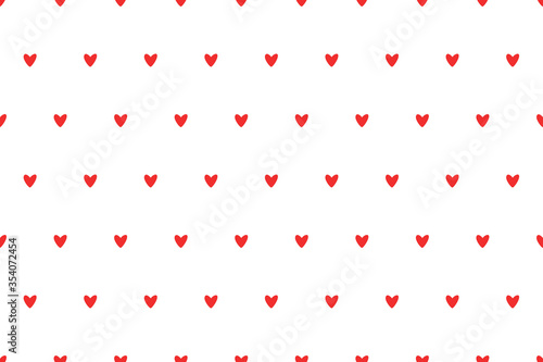 Vector seamless pattern with cute little hearts. Design for fabric, wrapping, stationery, wallpaper, textile