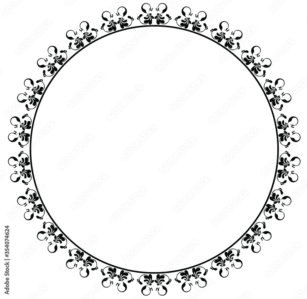 Round frame design concept of Love peacocks surrounded a circle isolated on white background Round frame design concept of Love peacocks surrounded a circle isolated on white background