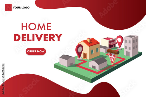 HOME DELIVERY PIZZA FOOD RESTAURANT