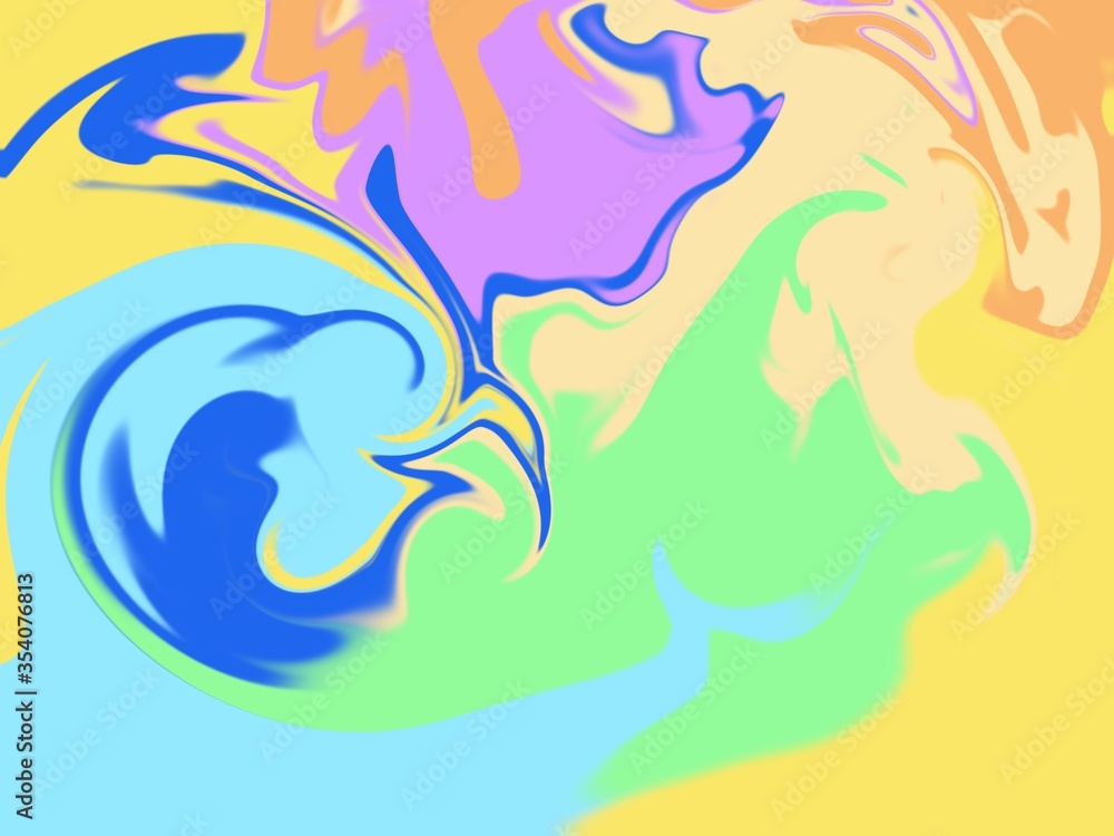 Abstract colorful marble texture background.Ink pattern.