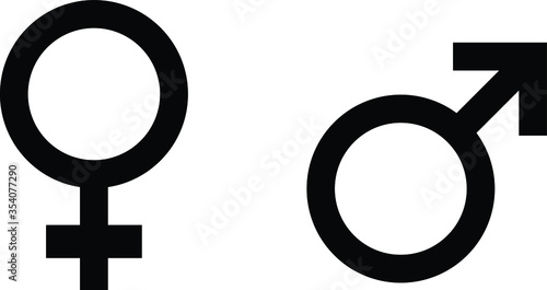 easy to use illustration vector symbol of man and woman