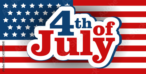 United States flag. USA Independence Day background. Fourth of July celebrate.