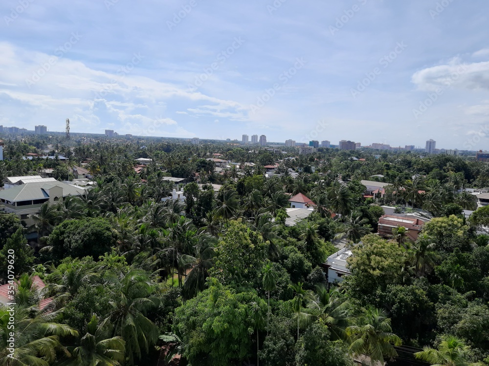 Over view of palarivattom  city, kerala 