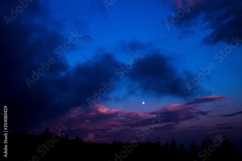 night sky with clouds