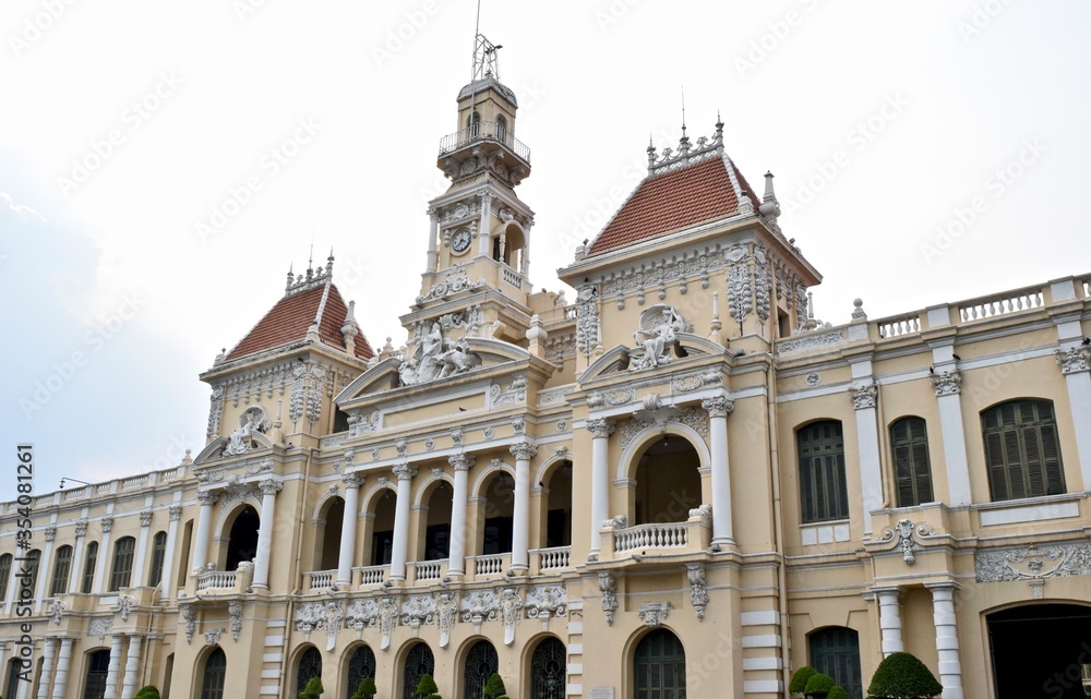 The exterior of Ho Chi Minh City Hall.