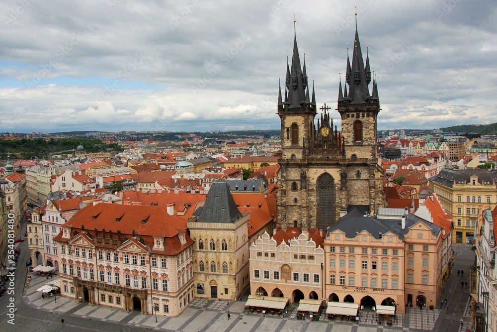 Panoramic view of Prague - Prague from a bird's eye view

