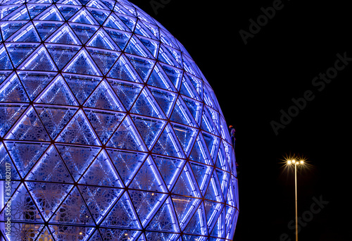 grand mosque entrance dome in abu dhabi cleaning and sanitized during corona virus pandemic  UAE